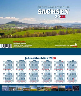 Abbildung von Neubert | 3-Monatskalender Sachsen 2026 | 1. Auflage | 2025 | beck-shop.de