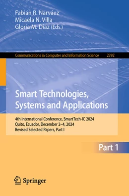Abbildung von Narváez / Villa | Smart Technologies, Systems and Applications | 1. Auflage | 2025 | beck-shop.de