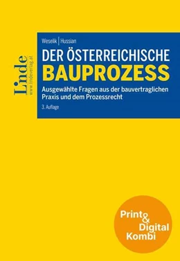 Abbildung von Weselik / Hussian | Der österreichische Bauprozess (Kombi Print&digital) | 3. Auflage | 2025 | beck-shop.de