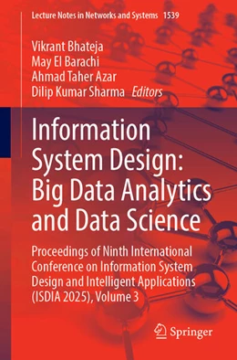 Abbildung von Bhateja / El Barachi | Information System Design: Big Data Analytics and Data Science | 1. Auflage | 2025 | beck-shop.de