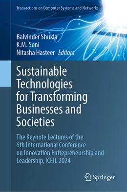Abbildung von Shukla / Soni | Sustainable Technologies for Transforming Businesses and Societies | 1. Auflage | 2025 | beck-shop.de