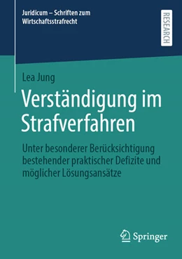 Abbildung von Jung | Verständigung im Strafverfahren | 1. Auflage | 2025 | beck-shop.de