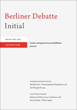 Abbildung von Berliner Debatte Initial 36 (2025) 1 | 1. Auflage | 2025 | beck-shop.de