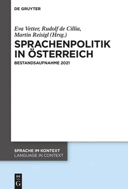 Abbildung von Vetter / De Cillia | Sprachenpolitik in Österreich | 1. Auflage | 2024 | beck-shop.de