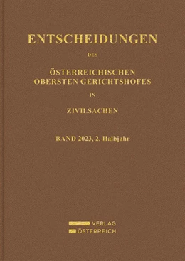 Abbildung von Oberster Gerichtshof | Entscheidungen des Obersten Gerichtshofes in Zivilsachen | 1. Auflage | 2025 | beck-shop.de