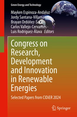 Abbildung von Espinoza-Andaluz / Santana-Villamar | Congress on Research, Development and Innovation in Renewable Energies | 1. Auflage | 2025 | beck-shop.de