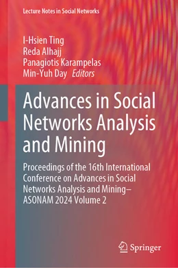 Abbildung von Ting / Alhajj | Advances in Social Networks Analysis and Mining | 1. Auflage | 2025 | beck-shop.de