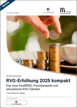 Abbildung von Schneider | Fachinfo-Tabelle RVG-Erhöhung 2025 kompakt | 3. Auflage | 2025 | beck-shop.de