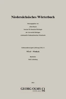 Abbildung von Busch | Niedersächsisches Wörterbuch | 1. Auflage | 2025 | beck-shop.de