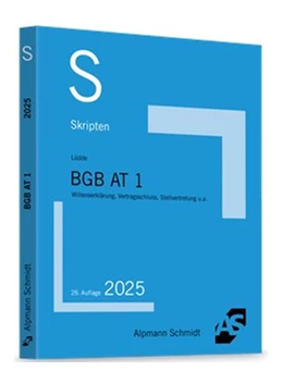 Abbildung von Lüdde | Skript BGB AT 1 | 26. Auflage | 2025 | beck-shop.de