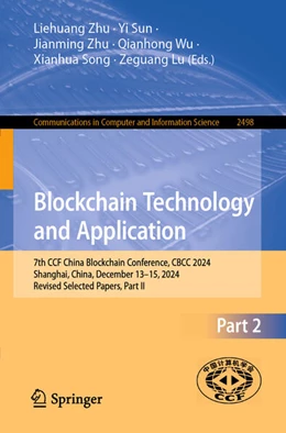 Abbildung von Zhu / Sun | Blockchain Technology and Application | 1. Auflage | 2025 | beck-shop.de