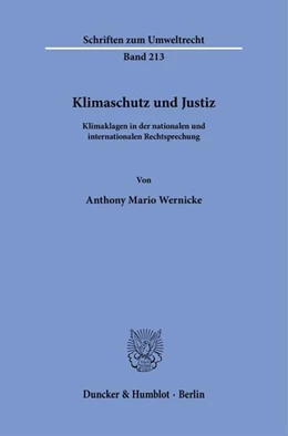 Abbildung von Wernicke | Klimaschutz und Justiz | 1. Auflage | 2025 | beck-shop.de