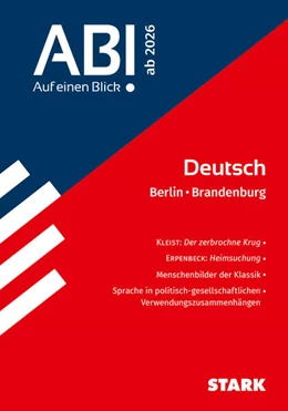 Abbildung von STARK Deutsch - Abi - Auf einen Blick! 2026 Berlin/Brandenburg | 1. Auflage | 2025 | beck-shop.de