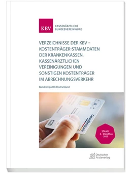 Abbildung von Kassenärztliche Bundesvereinigung (KBV) | Verzeichnisse der KBV - Stand: 3. Quartal 2025 | 1. Auflage | 2025 | beck-shop.de