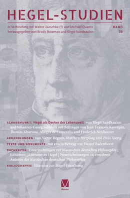 Abbildung von Bowman / Sandkaulen | Hegel-Studien, Bd. 58 | 1. Auflage | 2025 | 58 | beck-shop.de