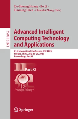 Abbildung von Huang / Li | Advanced Intelligent Computing Technology and Applications | 1. Auflage | 2025 | beck-shop.de