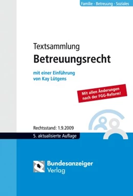 Abbildung von Lütgens | Textsammlung Betreuungsrecht | 5. Auflage | 2009 | beck-shop.de