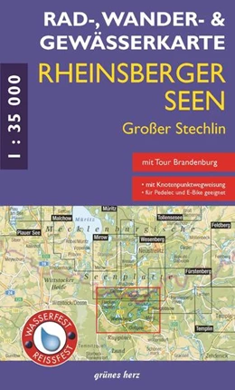 Abbildung von Rad - Wander- und Gewässerkarte Rheinsberger Seen, Großer Stechlin | 11. Auflage | 2025 | beck-shop.de