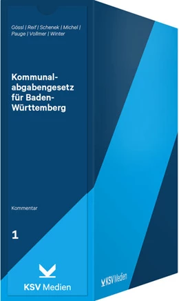 Abbildung von Gössl / Reif | Kommunalabgabengesetz (KAG) für Baden-Württemberg | 1. Auflage | 2022 | beck-shop.de