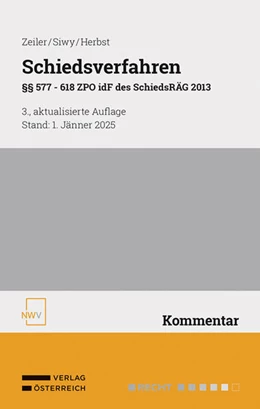 Abbildung von Zeiler / Siwy | Schiedsverfahren | 3. Auflage | 2025 | beck-shop.de