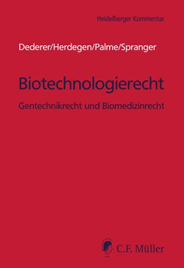Abbildung von Dederer / Herdegen | Biotechnologierecht | 1. Auflage | 2025 | beck-shop.de
