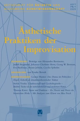 Abbildung von Theisohn / Schmücker | Ästhetische Praktiken der Improvisation | 1. Auflage | 2025 | beck-shop.de