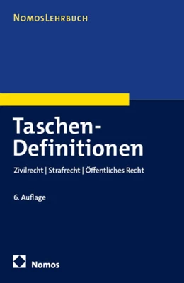 Abbildung von Taschen-Definitionen | 6. Auflage | 2025 | beck-shop.de