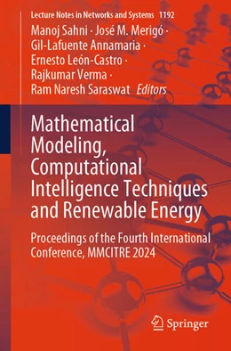 Abbildung von Sahni / Merigó | Mathematical Modeling, Computational Intelligence Techniques and Renewable Energy | 1. Auflage | 2025 | beck-shop.de