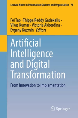 Abbildung von Tao / Gadekallu | Artificial Intelligence and Digital Transformation | 1. Auflage | 2025 | beck-shop.de