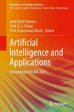 Abbildung von Sharma / Tomar | Artificial Intelligence and Applications | 1. Auflage | 2025 | beck-shop.de