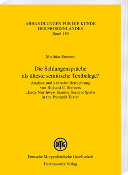 Abbildung von Emmert | Die Schlangensprüche als älteste semitische Textbelege? | 1. Auflage | 2025 | beck-shop.de