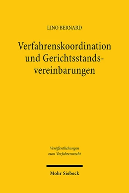 Abbildung von Bernard | Verfahrenskoordination und Gerichtsstandsvereinbarungen | 1. Auflage | 2025 | beck-shop.de
