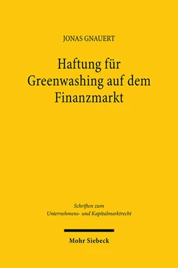 Abbildung von Gnauert | Haftung für Greenwashing auf dem Finanzmarkt | 1. Auflage | 2025 | beck-shop.de