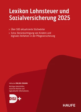 Abbildung von Lexikon Lohnsteuer und Sozialversicherung 2025 plus Onlinezugang | 1. Auflage | 2025 | beck-shop.de