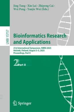 Abbildung von Tang / Lai | Bioinformatics Research and Applications | 1. Auflage | 2025 | beck-shop.de