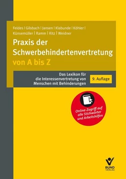 Abbildung von Feldes / Klabunde | Praxis der Schwerbehindertenvertretung von A bis Z | 9. Auflage | 2025 | beck-shop.de