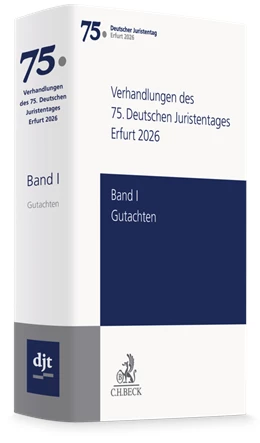 Abbildung von Verhandlungen des 75. Deutschen Juristentages Erfurt 2026 • Gesamtband | 1. Auflage | 2026 | beck-shop.de