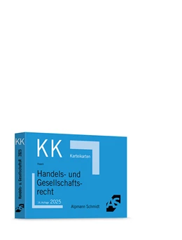 Abbildung von Haack | Karteikarten Handels- und Gesellschaftsrecht | 16. Auflage | 2025 | beck-shop.de