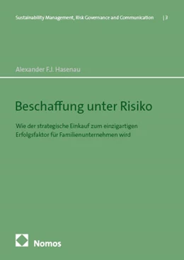 Abbildung von Hasenau | Beschaffung unter Risiko | 1. Auflage | 2025 | 3 | beck-shop.de