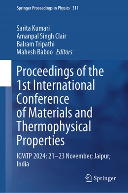 Abbildung von Kumari / Singh | Proceedings of the 1st International Conference on Materials and Thermophysical Properties | 1. Auflage | 2025 | beck-shop.de