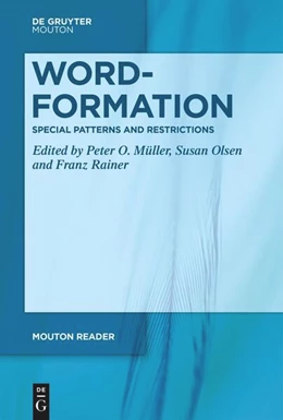 Abbildung von Müller / Olsen | Word-Formation - Special Patterns and Restrictions | 1. Auflage | 2025 | beck-shop.de