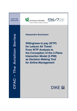 Abbildung von Buchmann | Willingness to pay (WTP) for Leisure Air Travel: From WTP Analysis to the Conception of the 3-Plane Interaction Model (3-PIM) as Decision-Making-Tool for Airline Management | 1. Auflage | 2025 | Band 22 | beck-shop.de