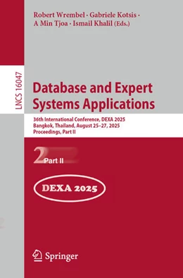 Abbildung von Wrembel / Kotsis | Database and Expert Systems Applications | 1. Auflage | 2025 | beck-shop.de