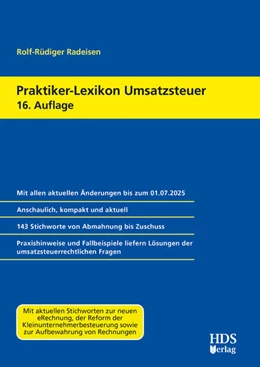 Abbildung von Radeisen | Praktiker-Lexikon Umsatzsteuer | 16. Auflage | 2025 | beck-shop.de