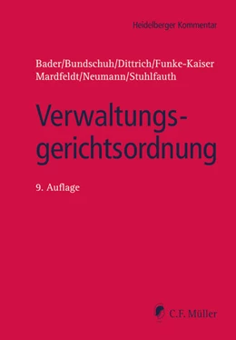 Abbildung von Bader / Bundschuh | Verwaltungsgerichtsordnung | 9. Auflage | 2025 | beck-shop.de