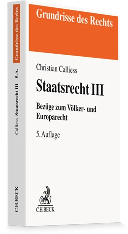 Abbildung von Calliess | Staatsrecht III | 5. Auflage | 2026 | beck-shop.de