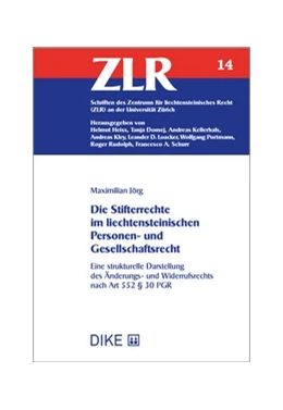 Abbildung von Jörg | Die Stifterrechte im liechtensteinischen Personen- und Gesellschaftsrecht | 1. Auflage | 2025 | Band 14 | beck-shop.de