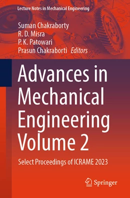 Abbildung von Chakraborty / Misra | Advances in Mechanical Engineering Volume 2 | 1. Auflage | 2025 | beck-shop.de