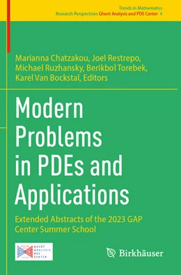 Abbildung von Chatzakou / Restrepo | Modern Problems in PDEs and Applications | 1. Auflage | 2025 | beck-shop.de