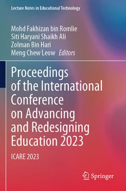 Abbildung von Romlie / Shaikh Ali | Proceedings of the International Conference on Advancing and Redesigning Education 2023 | 1. Auflage | 2025 | beck-shop.de